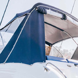 Blue Canvas with White Piping
